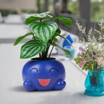 Cute Ceramic Smiley Face Plant Pots Unique Oddish Funny Succulents Planters for  - £23.37 GBP