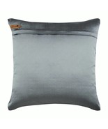 Gray Throw Pillow Covers 16&quot;x16&quot; Silk, Silver Checkered - $53.85+