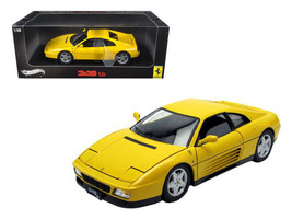 1989 Ferrari 348 TB Yellow Elite Edition 1/18 Diecast Car Model Hot Wheels - £88.20 GBP