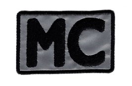 MC Motorcycle Club Outlaw Embroidered Biker Patch (Reflective) - £4.77 GBP