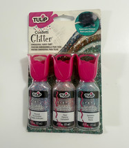 Tulip Confetti Glitter Dimensional Fabric Paint ~ 3 Pack - £8.94 GBP