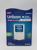 Unisom Return-to-Sleep Melatonin Quick Dissolving Strips, Cool Mint, 21 ... - £8.97 GBP