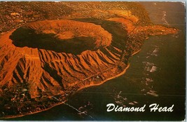 Aerial View Diamond Head and Black Point on Oahu Hawaii Postcard 1984 - £7.72 GBP