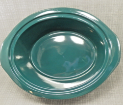 Vintage Rival Crock Pot 6 Quart SCV600 Replacement Stoneware Green Herbs Oval - £29.47 GBP