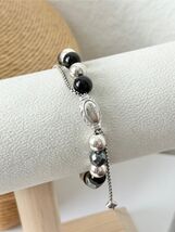 David Yurman Spiritual Bead Hematite Elements Bracelet Sterling Silver V... - $696.87 CAD