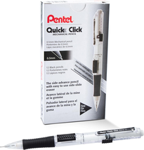 QUICK CLICK Mechanical Pencil (0.5Mm), Black Barrel, Box of 12 (PD215A) - $33.63