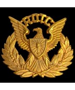 Vintage E Pluribus Unum American Eagle ROTC Emblem Hat Badge Pin Screw B... - $13.32