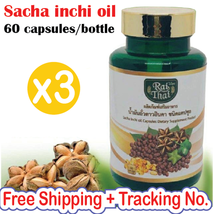 3X Rai Thai Cold Pressed Sacha Inchi Oil Dietary Supplement 60 Capsules - £51.10 GBP