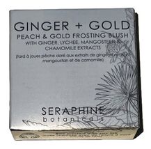 New Seraphine Botanicals Ginger + Gold Peach Gold Frosting Blush 3g/0.11... - $29.69