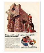 Lego Make a Model Contest Elephant Samsonite Vintage 1968 Full-Page Maga... - £7.62 GBP