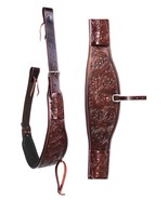 Hand Tooled Genuine Leather Western Horse Rear Flank Saddle Cinch Billet... - $90.18 CAD