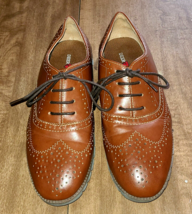 Deer Stags Boys Dress Shoes 7M Benton Jr Brown Wingtips. - $39.14