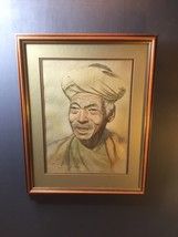 Old watercolour portraiture . signed and dated - $1,700.39 MXN