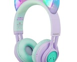 Kids Wireless Headphones, Cat Ear Bluetooth, 85Db Volume Limiting, Led L... - £47.97 GBP
