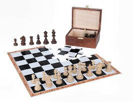 Jigchess chess set-chess board puzzle, wood chess pieces, box ideal gift - £30.12 GBP