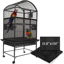 Bird Cage Netting Seed Catcher - Adjustable Bird Cage Skirt Seed Catcher... - £11.26 GBP