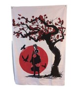 Anime Character - Sword - Warrior - Bloosom Tree&#39;s - Wall Tapestry 5 X 3... - £14.17 GBP