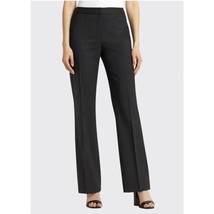 NWOT Lafayette 148 New York Menswear Black Wool Elastane Wide Leg Pants ... - $128.70