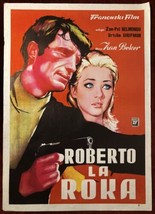 1961 Original Movie Poster Un nommé La Rocca Man Named Rocca Belmondo Jean Be... - £43.98 GBP