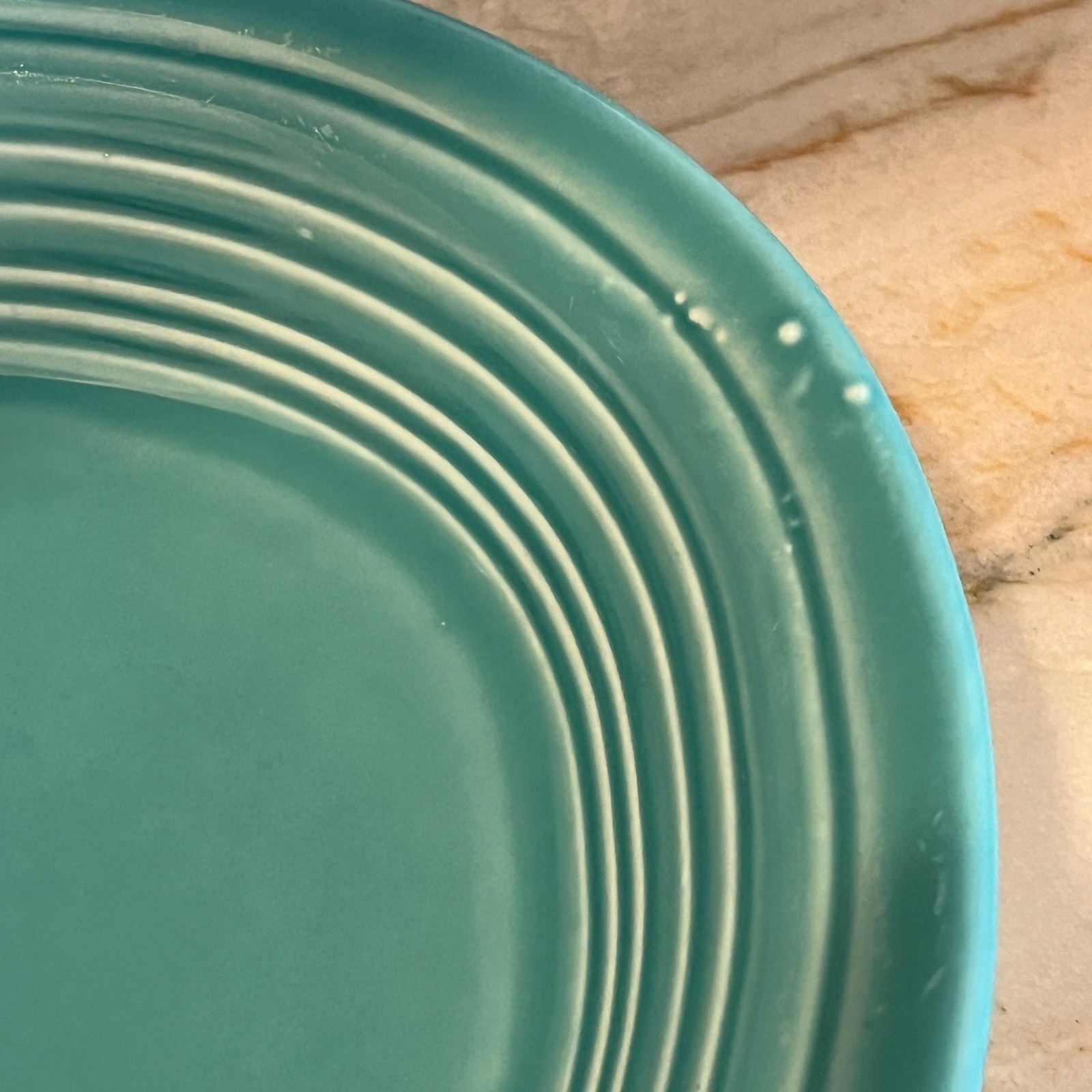 Fiesta Fiestaware Turquoise Blue 13 1/2 X 9 3/8 Inch Oval Platter Vintage Item image 11