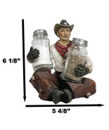Western Wrangler Cowboy With Hat Scarf And Chaps Salt Pepper Shakers Hol... - £23.94 GBP