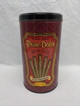 **EMPTY TIN* Classic Italian Primo Dolce Dark Chocolate Wafer Rolls Tin ... - £21.64 GBP