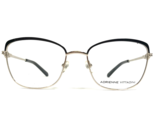 Adrienne Vittadini Eyeglasses Frames AV1292 SBLK/SL Gold Black Cat Eye 5... - $51.22