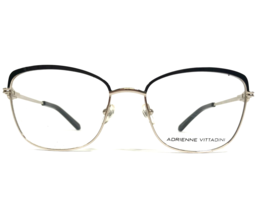 Adrienne Vittadini Eyeglasses Frames AV1292 SBLK/SL Gold Black Cat Eye 53-18-140 - £40.50 GBP