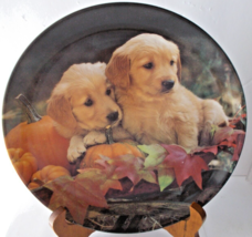 Golden Harvest First Issue Two&#39;s Company 8&quot; Puppy Plate Bradford Exchang... - $17.81