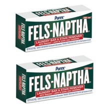 2 Purex Fels Naptha Laundry Cleaning Bar and Stain Remover 5 Ounce Pack of 2 - £11.59 GBP
