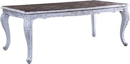 Dining Table French Extendable Expandable Antiqued White Carved Solid Wood - £3,398.69 GBP
