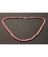 Sugilite Magenta Sterling Bead Necklace Toggle Clasp 30&quot;Long - $349.00