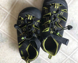 Keen Kids Newport H2 Waterproof Hiking Sandals Black Neon Green Youth Si... - $32.13