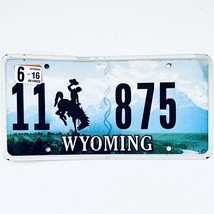 2016 United States Wyoming Park County Passenger License Plate 11 875 - £12.57 GBP