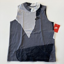Nike Sportwear Shirt Women XS S M L Gray Geometric Design 805008 - $18.99