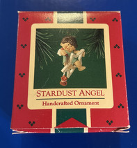 Hallmark Stardust Angel Miniature Ornament Vintage 1985 In Original Box QX475-2 - £7.61 GBP