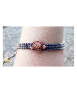 Brown Turtle  Adjustable Hemp Bracelet   Stackable Handmade Jewelry - $9.99