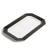 HOTEL COLLECTION 9&quot; Porcelain Black Border Plate Serving Tray, SET OF 4 NEW - £31.44 GBP