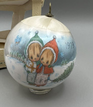 Hallmark Keepsake Ornament Betsy Clark traditional Christmas Ball Satin USA 1979 - £6.17 GBP