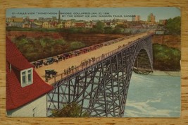 Vintage Postcard Falls View Honeymoon Bridge Great Ice Jam Niagara Falls Canada - £6.36 GBP