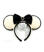 Disney Parks Saratoga Springs Resort Horseshoe Minnie Ears Headband Black Cream - $1,016.81 MXN