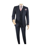Men Suit BERLUSCONI Turkey 100% Italian Wool Super 180&#39;s 3pc Vested #Ber... - $492.75 CAD