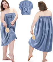 Mothers Day Gifts for Mom Women Her, 2 Sets plus Size Womens Wrap Towel with Hai - £46.63 GBP