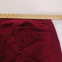 Market & Spruce WGW20576 Womens Red Cotton Stretch Corduroy Pants Size 8 (28×30) image 9
