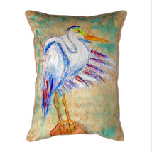 Betsy Drake Egret On Rice Extra Large 24 X 20 Indoor Outdoor Pillow - £54.50 GBP