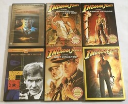 Patriot Games, The Witness &amp; Indiana Jones 1-4 DVD Harrison Ford Movies - £12.82 GBP