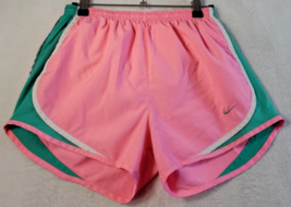 Nike Shorts Womens Size Small Pink Logo Pleated Front Elastic Waist Drawstring - £11.63 GBP