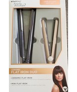 VIVATAR Brand ~ SIMPLY BEAUTIFUL ~ HAIR STYLING SET ~ DUO FLATIRONS ~ PG... - $427.24 MXN