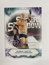 2021 Topps WWE Base Card #28 Goldberg Wins the Universal Championship - £1.33 GBP