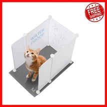 Lightweight Waterproof Cat Litter Box Enclosure with Mat, 20.5x14x18 Inches - $755.55 MXN